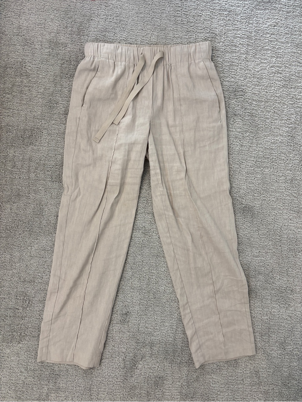 Aritzia Babaton cropped linen pants size xs